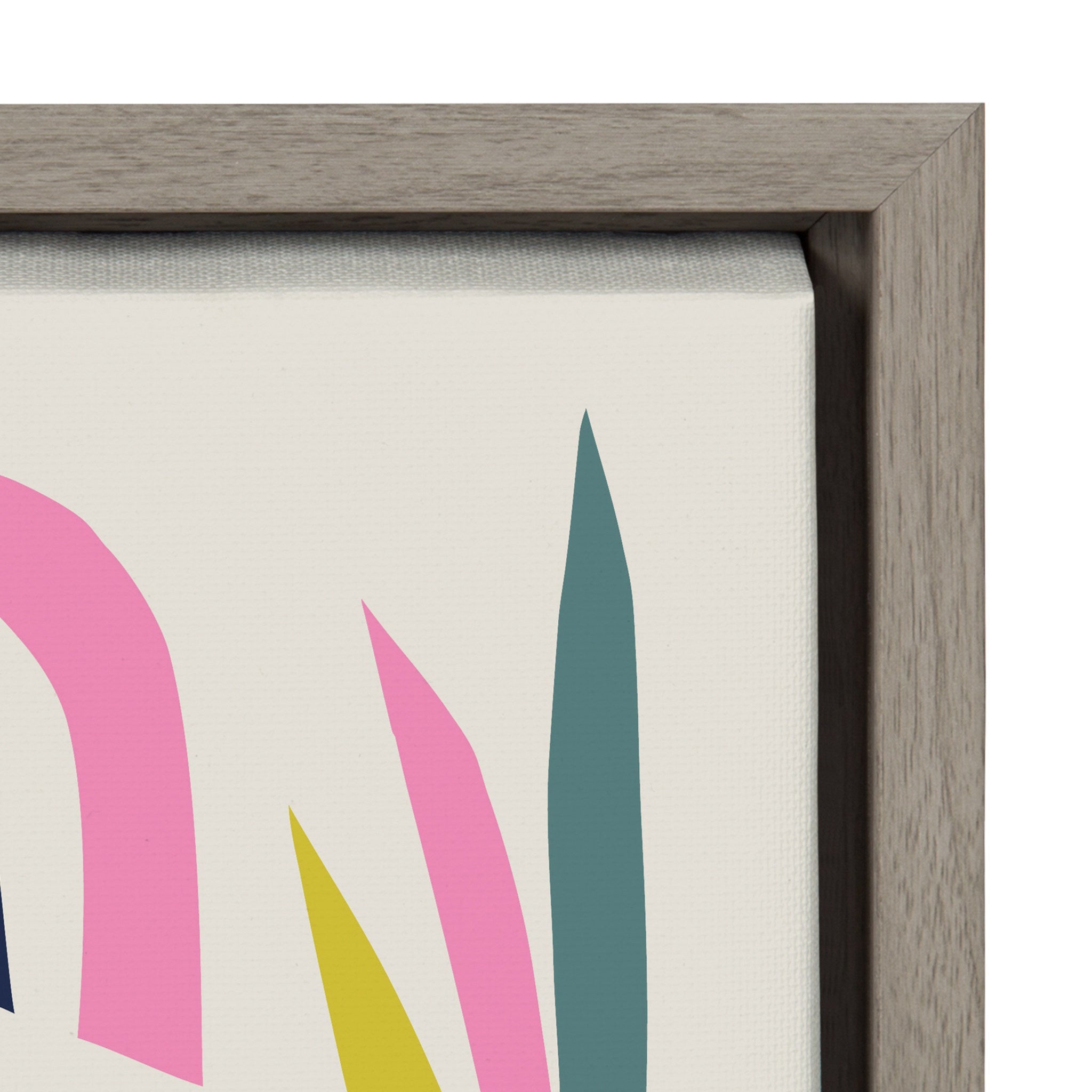 Sylvie Mid Century Modern Tiger and Bird Framed Canvas by kateandlaurel - product image 3 for Resin Society