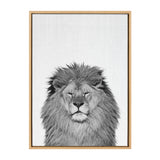 Sylvie Lion Framed Canvas by Simon Te Tai by kateandlaurel - product image 12 for Resin Society
