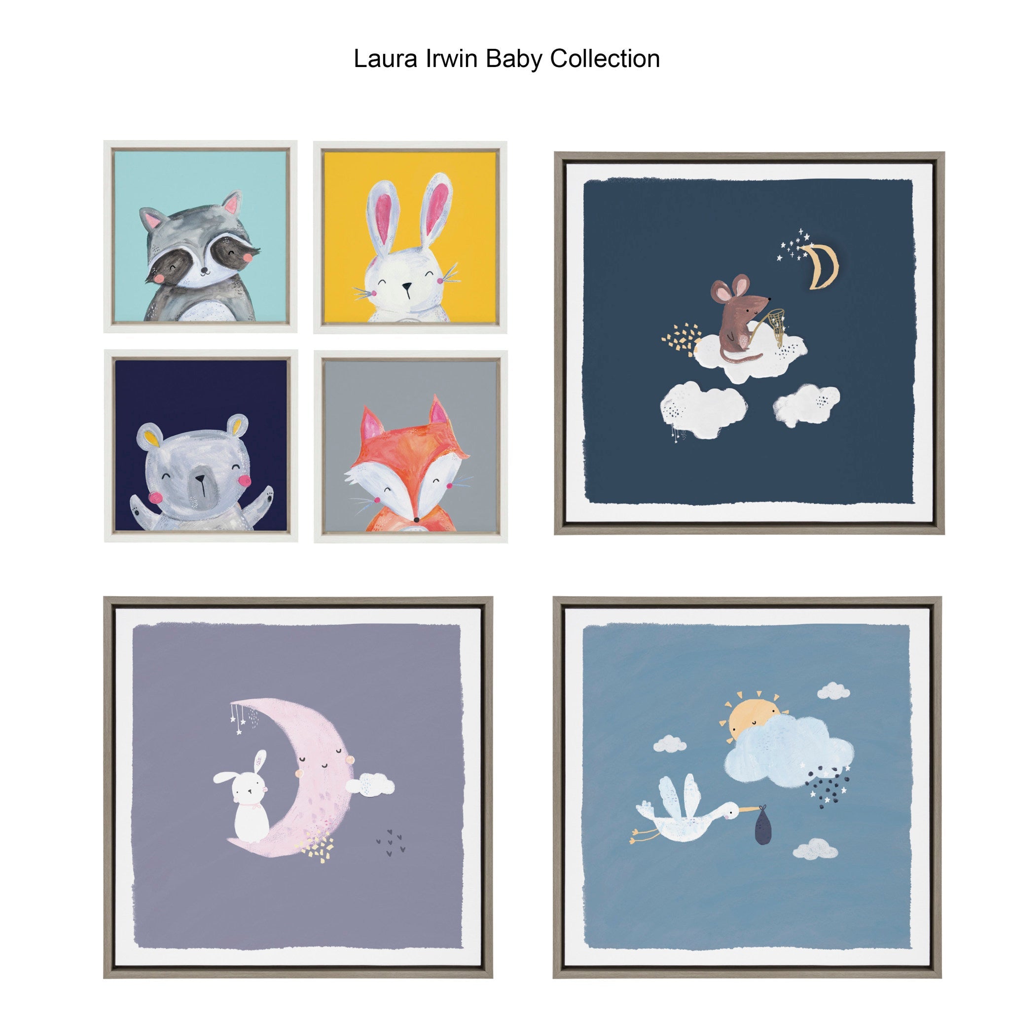 Sylvie Inky Hippo Framed Canvas by Lauradidthis by kateandlaurel - product image 6 for Resin Society