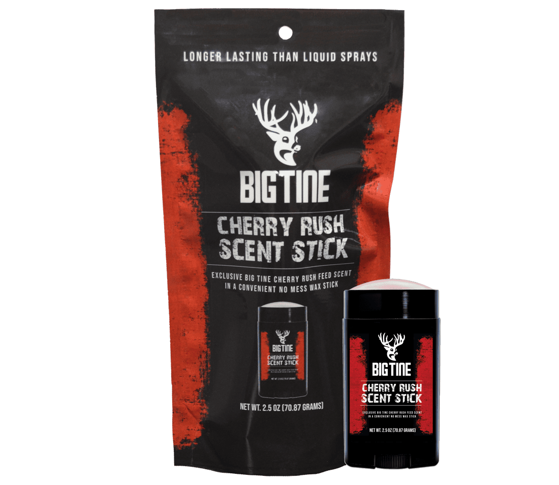 BIG TINE CHERRY RUSH WAX STICK packaging and product image