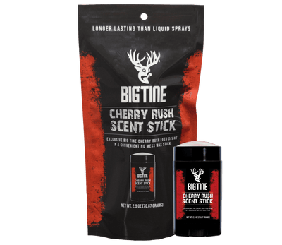 BIG TINE CHERRY RUSH WAX STICK packaging and product image