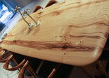 Rustic Solid Chestnut Wood Dining Table with Chestnut Legs by Gizz - product image 6 for Resin Society