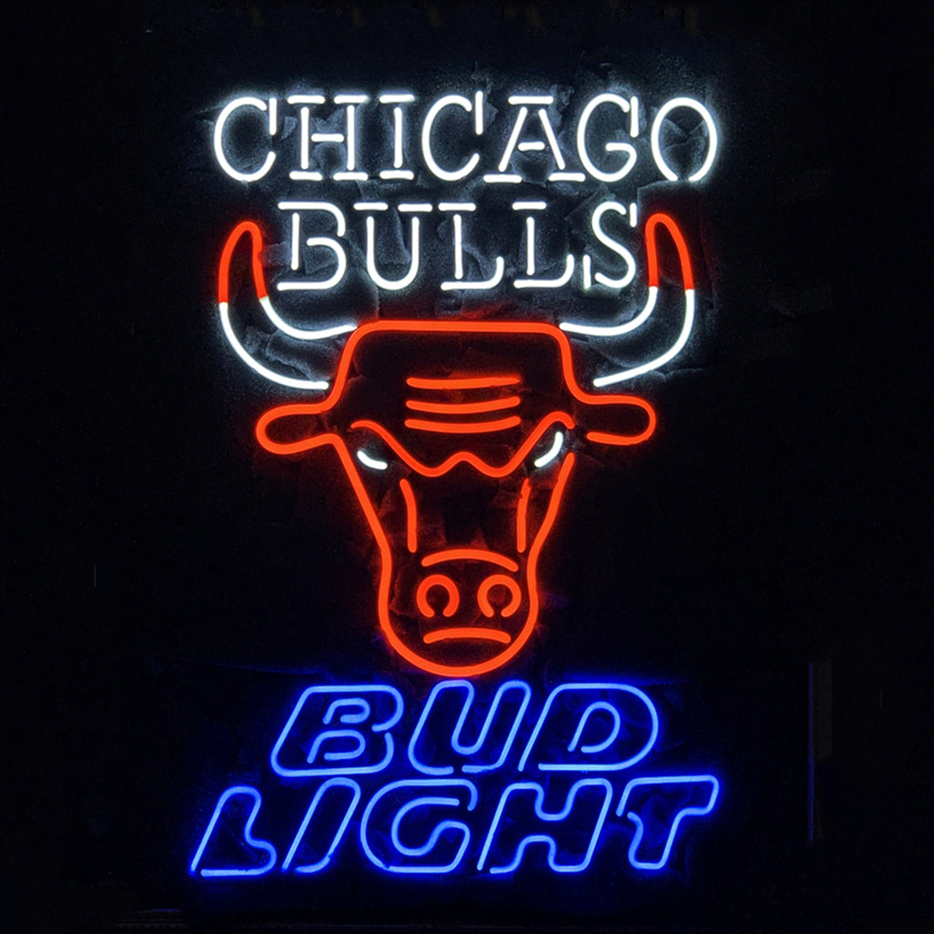Chicago Bulls Bud Light Neon Sign Light by Neon Signs Land - main product image for Resin Society