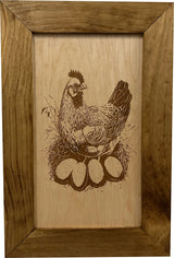 Hidden Gun Safe Chicken and Eggs Farmhouse Scene by Bellewood Designs - product image 2 for Resin Society