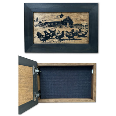 Chicken Farm Hidden Gun Safe by Bellewood Designs - main product image for Resin Society