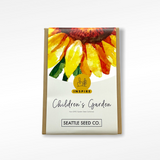 Seed Collection - Children's Garden gift box with vegetable seed packets and wooden garden markers