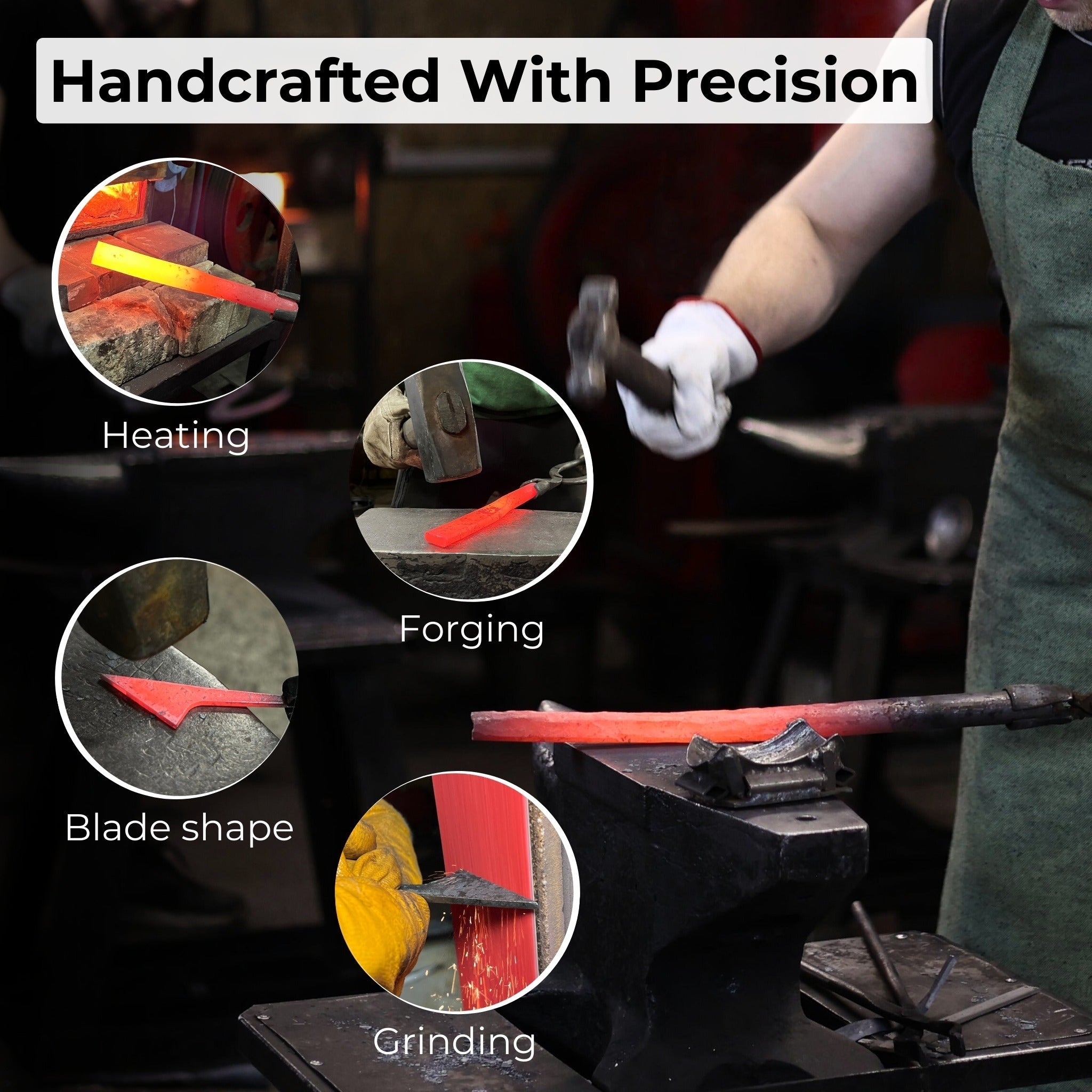Sharky Forged Steel Tools hand-forged chip carving knife with ash wood handle
