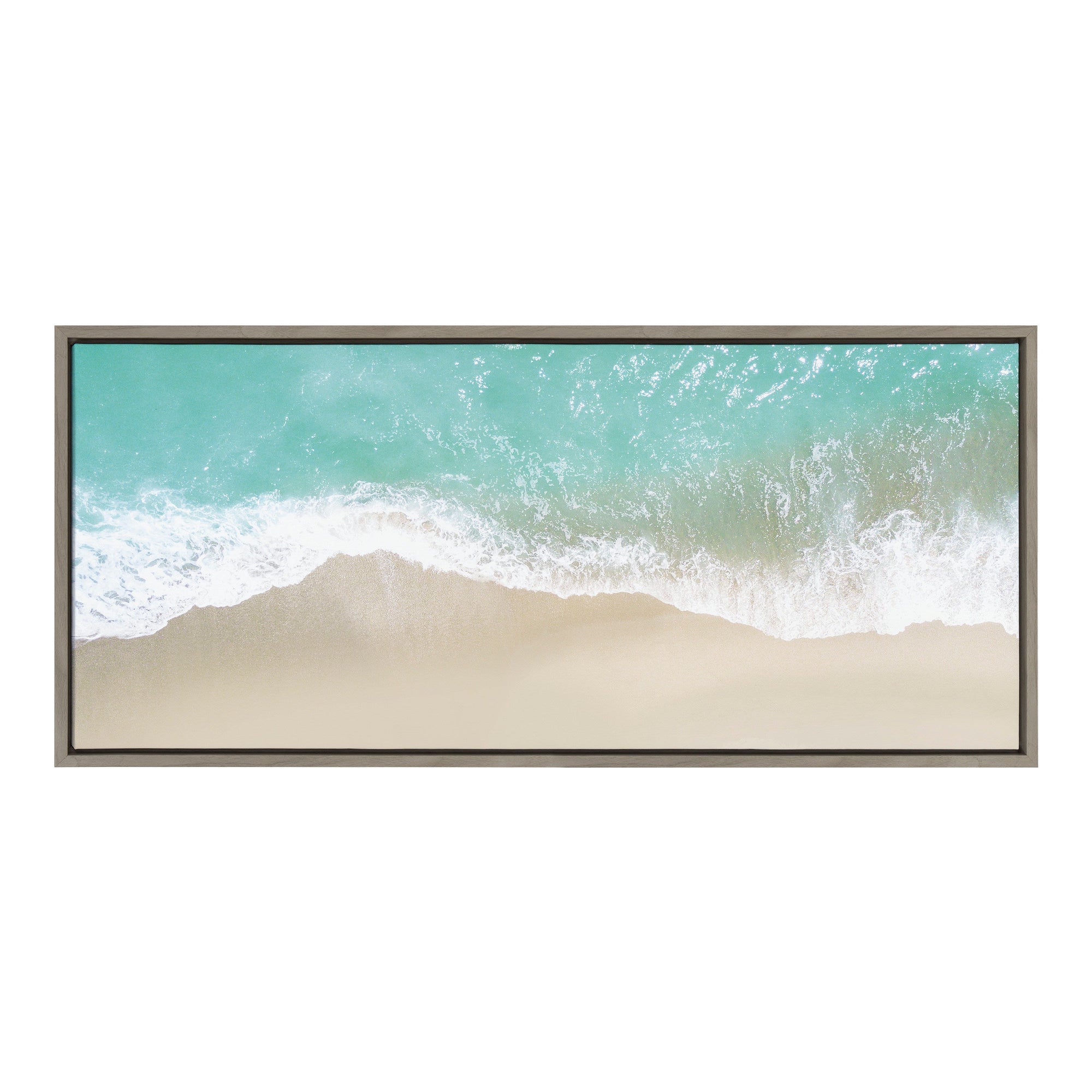 Sylvie Ocean Beach Fantasy Framed Canvas by The Creative Bunch Studio by kateandlaurel - product image 11 for Resin Society