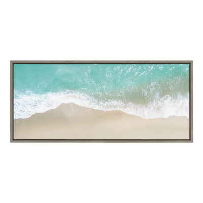 Sylvie Ocean Beach Fantasy Framed Canvas by The Creative Bunch Studio by kateandlaurel - product image 11 for Resin Society