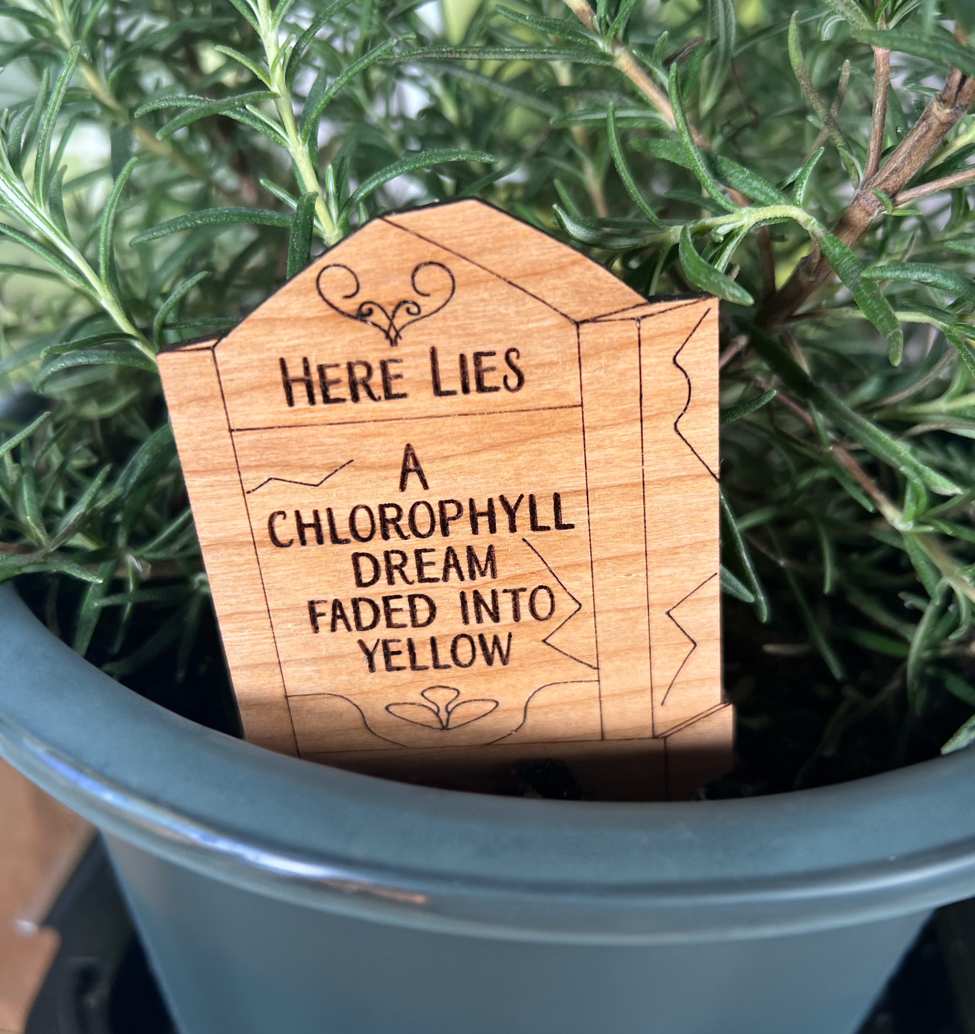 Tombstone Plant Picks (6 Designs) by Artspeak Studio - Resin Society