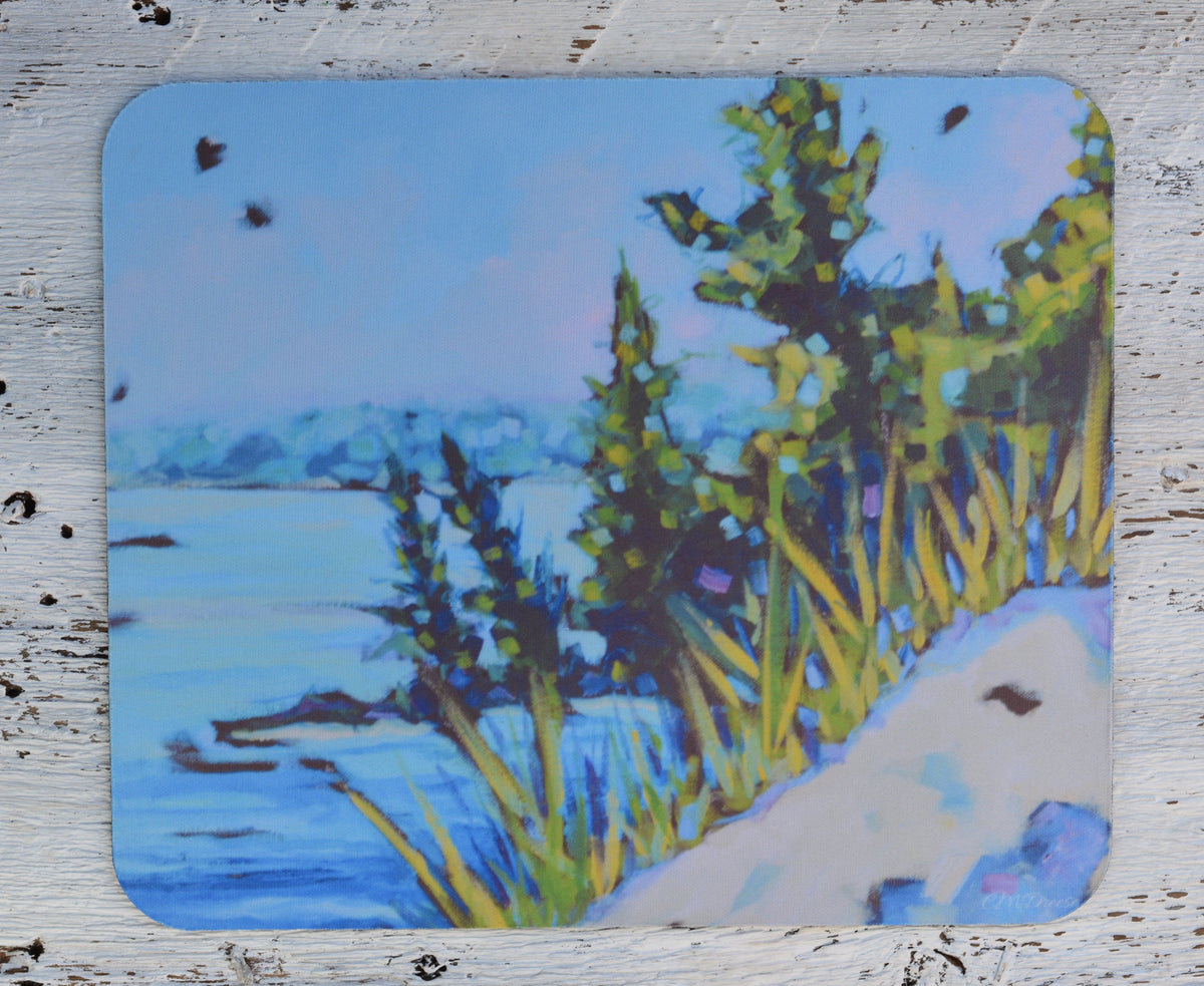 Mousepad: Serenity at the Lake. Water. by Dreese Fine Art - Resin Society