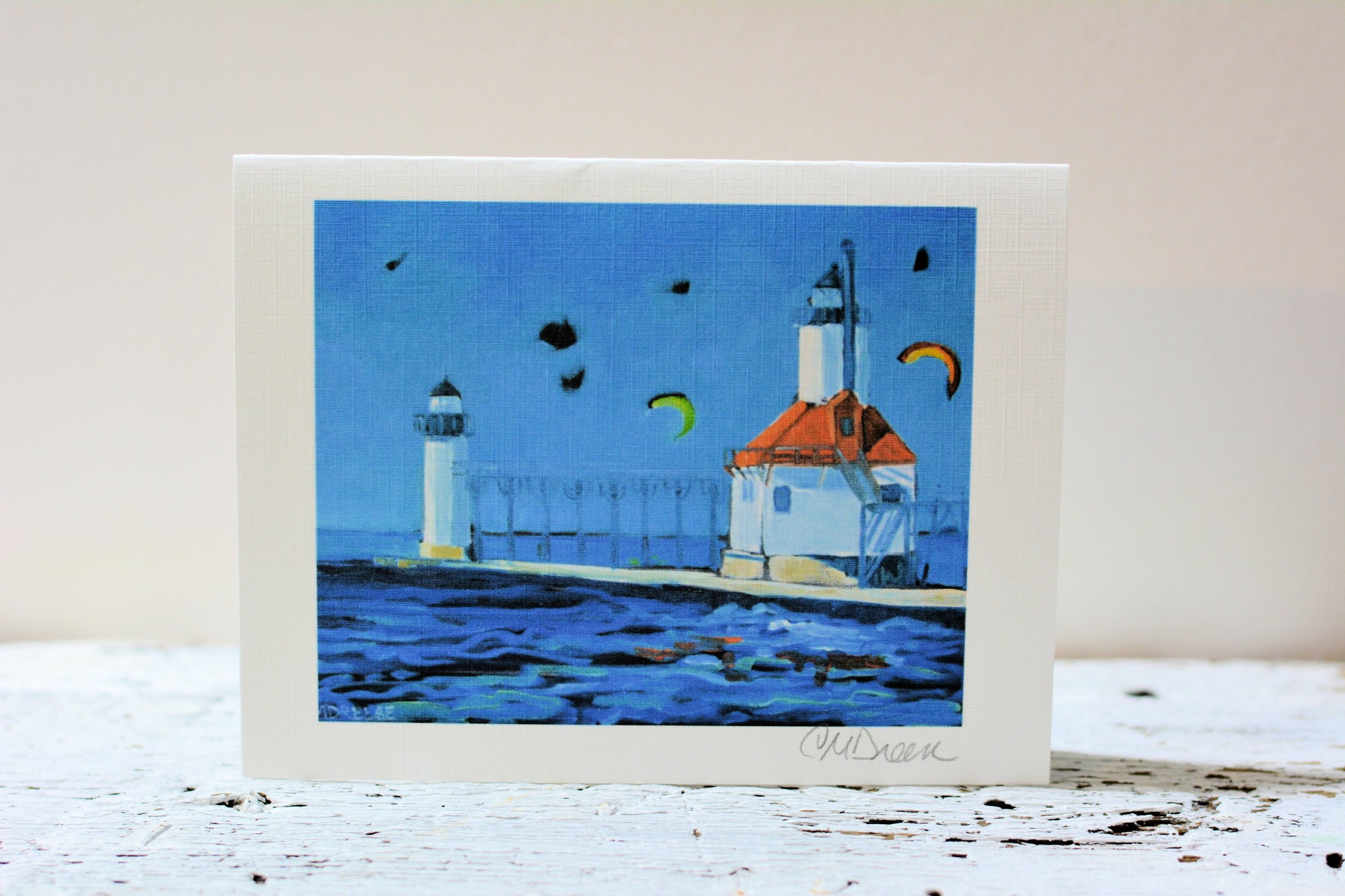 Notecards featuring St. Joseph Lighthouse artwork by Dreese Fine Art