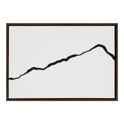 Sylvie Elevated Abstract Minimalist Mountain Landscape Framed Canvas by kateandlaurel - product image 2 for Resin Society