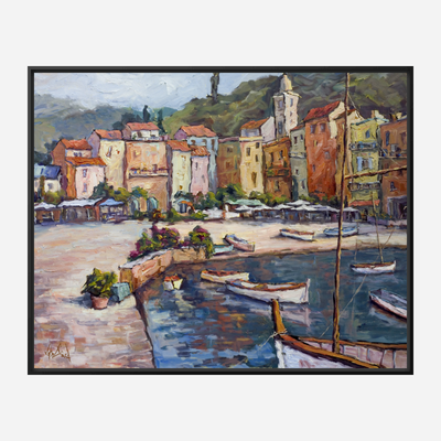 Cinque Terre Enhanced Canvas Print by John Beard Collection - product image 5 for Resin Society