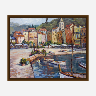 Cinque Terre Enhanced Canvas Print by John Beard Collection - product image 7 for Resin Society