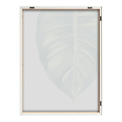 Blake Large Leaf Greener Hue Neutral Framed Printed Glass by kateandlaurel - product image 4 for Resin Society