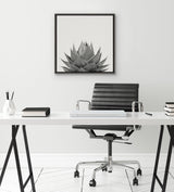 Sylvie Haze Aloe Succulent Framed Canvas by The Creative Bunch Studio by kateandlaurel - product image 13 for Resin Society