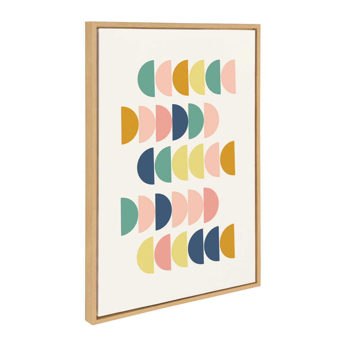 Sylvie Abstract Shapes Framed Canvas Set by Apricot and Birch by kateandlaurel - product image 2 for Resin Society
