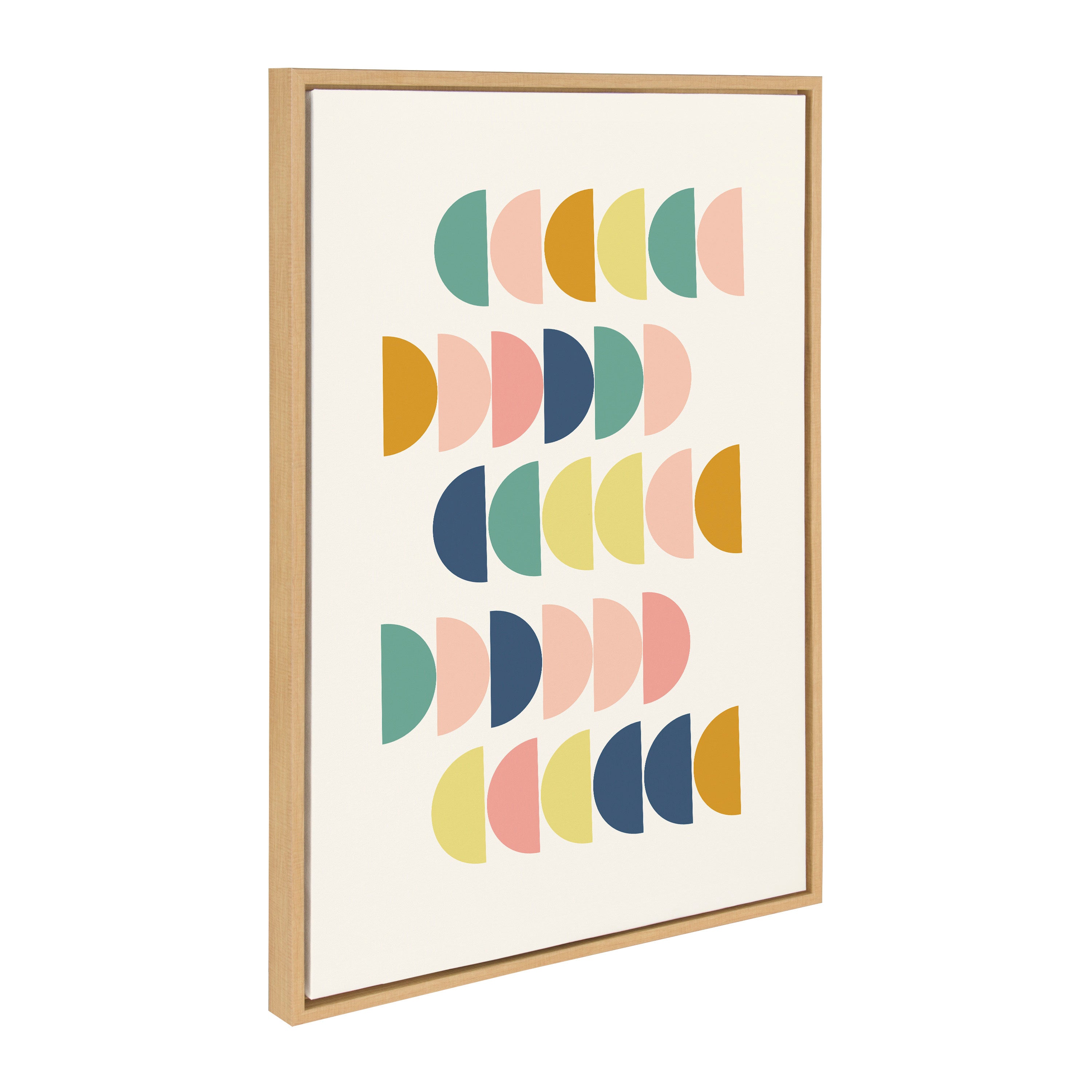 Sylvie Abstract Shapes Framed Canvas Set by Apricot and Birch by kateandlaurel - product image 2 for Resin Society