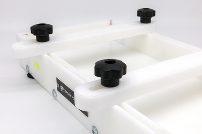 Large epoxy resin form by Ahonui Artisans with clamps and leveling system