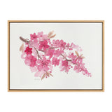 Sylvie Cherry Blossom Framed Canvas by kateandlaurel - main product image for Resin Society