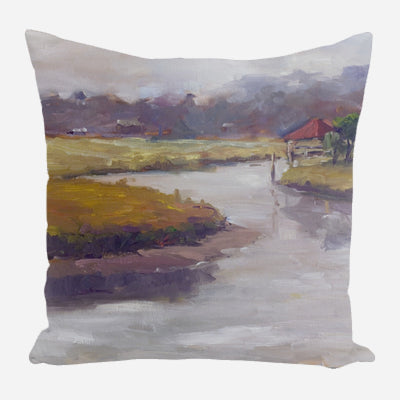 Cloudy Day on the Marsh Pillow by John Beard Collection - main product image for Resin Society