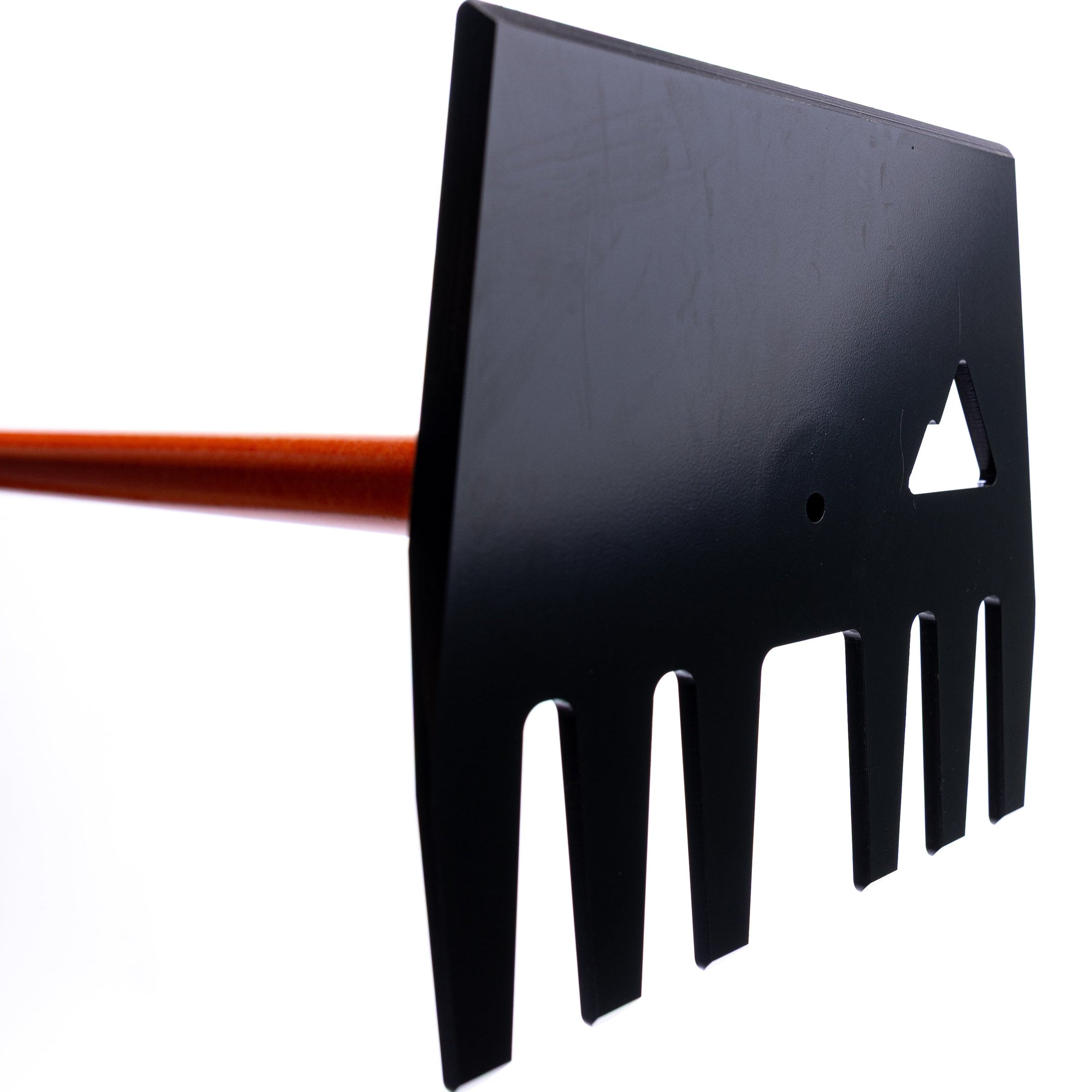 The Clyde full-size McLeod hand tool with a steel head and wooden handle.