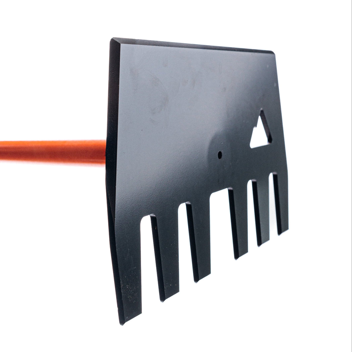 Clyde Pro steel-headed rake and hoe tool with bolt-on handle
