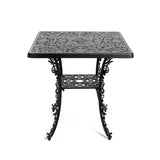 Industry Collection Aluminium Square Table Black by DEKOR - main product image for Resin Society