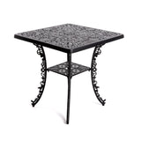 Industry Collection Aluminium Square Table Black by DEKOR - product image 2 for Resin Society