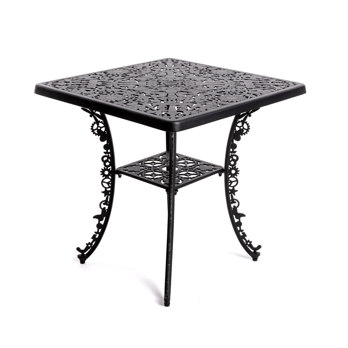 Industry Collection Aluminium Square Table Black by DEKOR - product image 2 for Resin Society