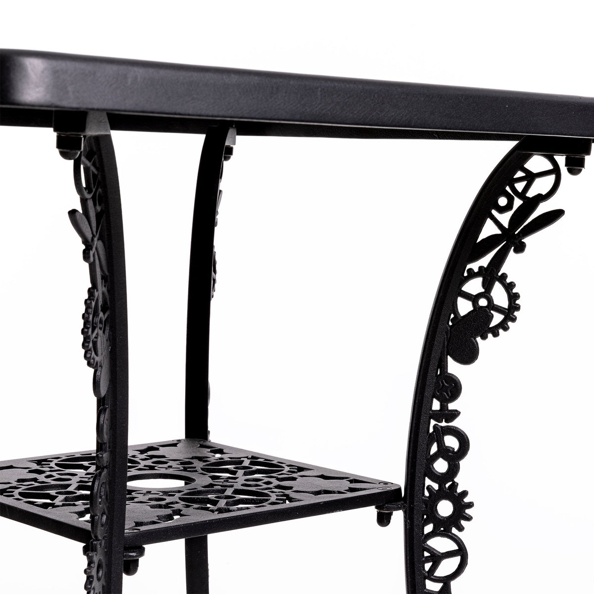 Industry Collection Aluminium Square Table Black by DEKOR - product image 3 for Resin Society
