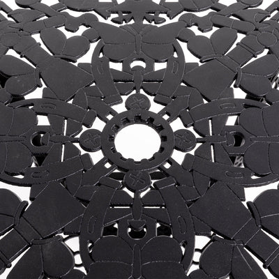 Industry Collection Aluminium Square Table Black detail image - Resin Society