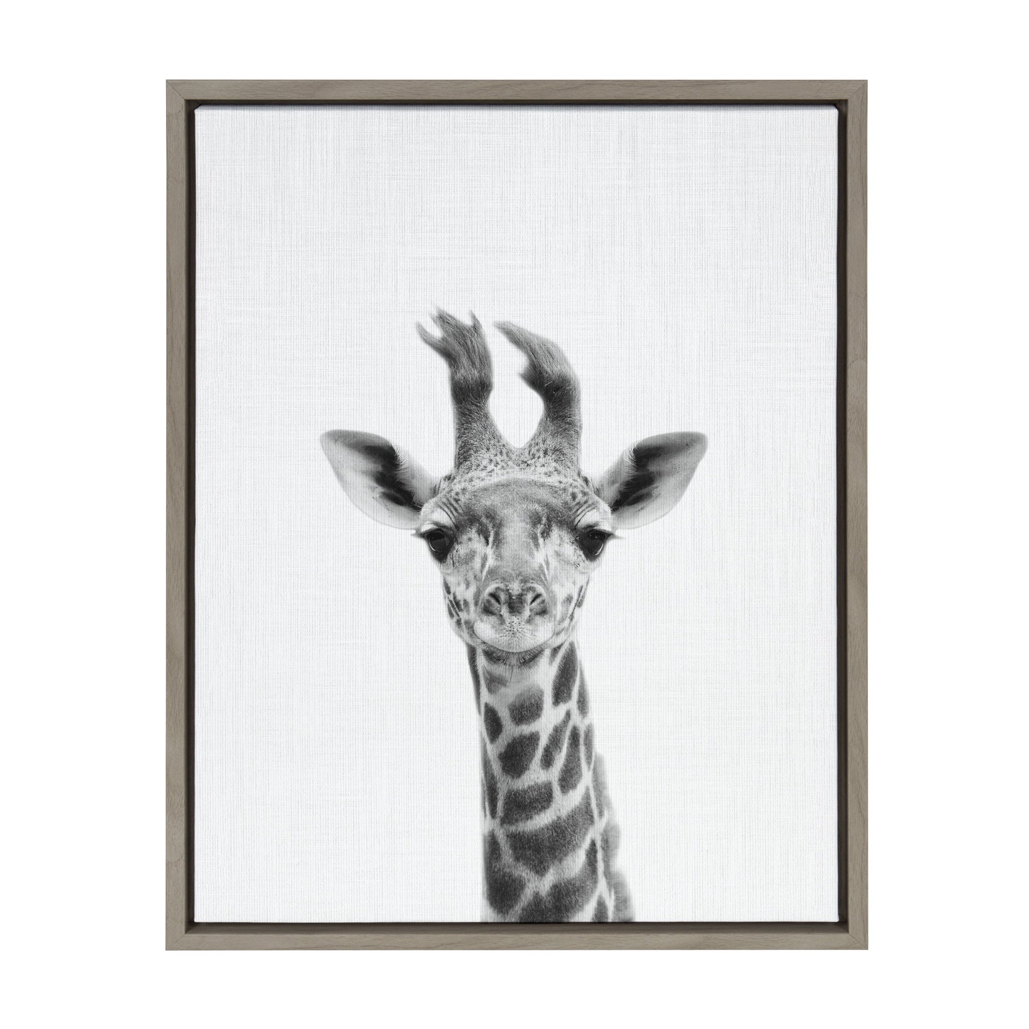 Sylvie Baby Giraffe Framed Canvas Wall Art by Simon Te Tai by kateandlaurel - product image 7 for Resin Society