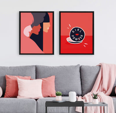 Sylvie We Can Framed Canvas by kateandlaurel - product image 7 for Resin Society
