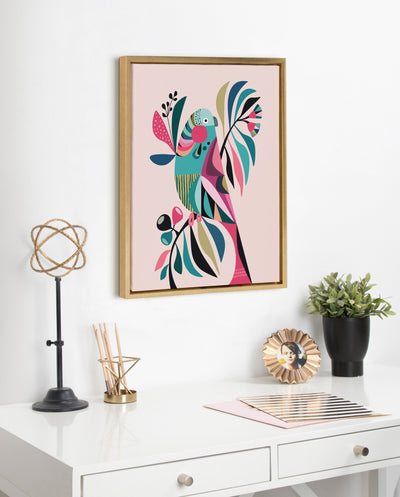 Sylvie Parakeet Framed Canvas by kateandlaurel - product image 7 for Resin Society