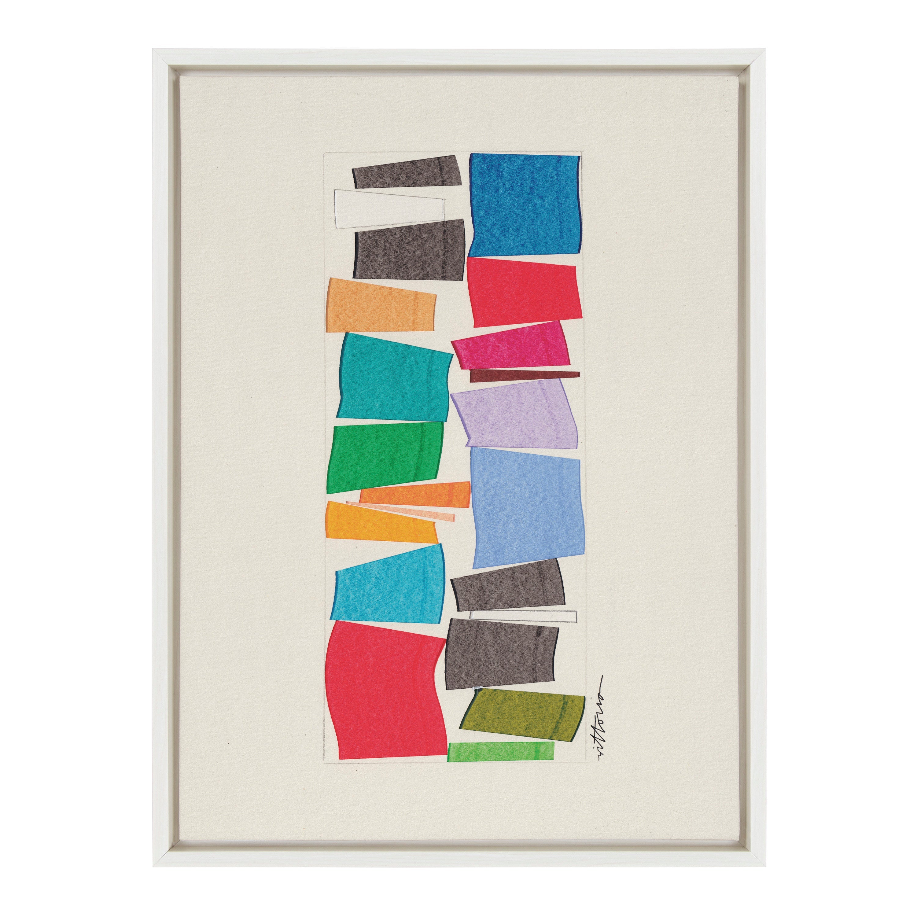 Sylvie I Am A Collector Framed Canvas by Amber Vittoria
