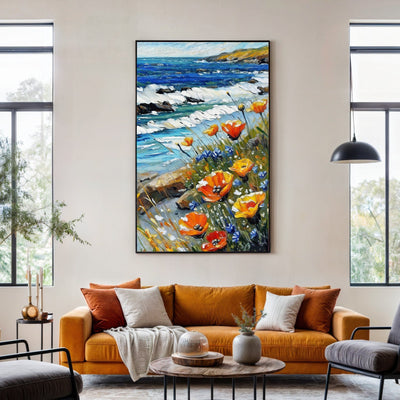 Canvas Print: "Coastal Blooms" by Tailored Canvases - main product image for Resin Society