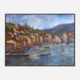 Coastal Italy Artist Enhanced Canvas Print by John Beard Collection - product image 5 for Resin Society