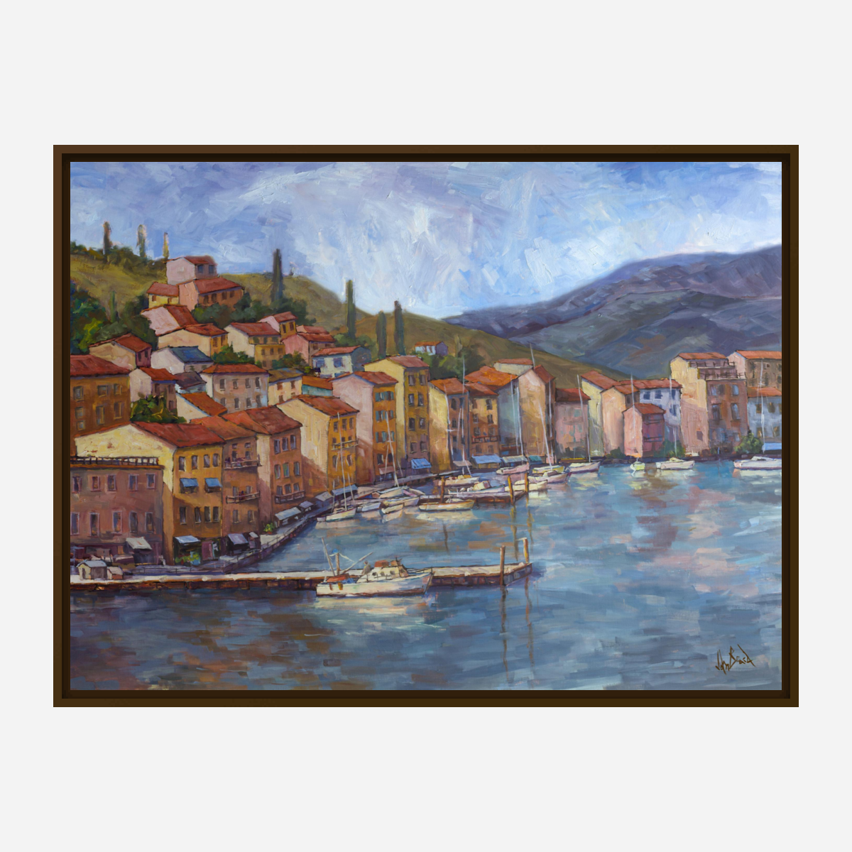 Coastal Italy Artist Enhanced Canvas Print by John Beard Collection - product image 7 for Resin Society