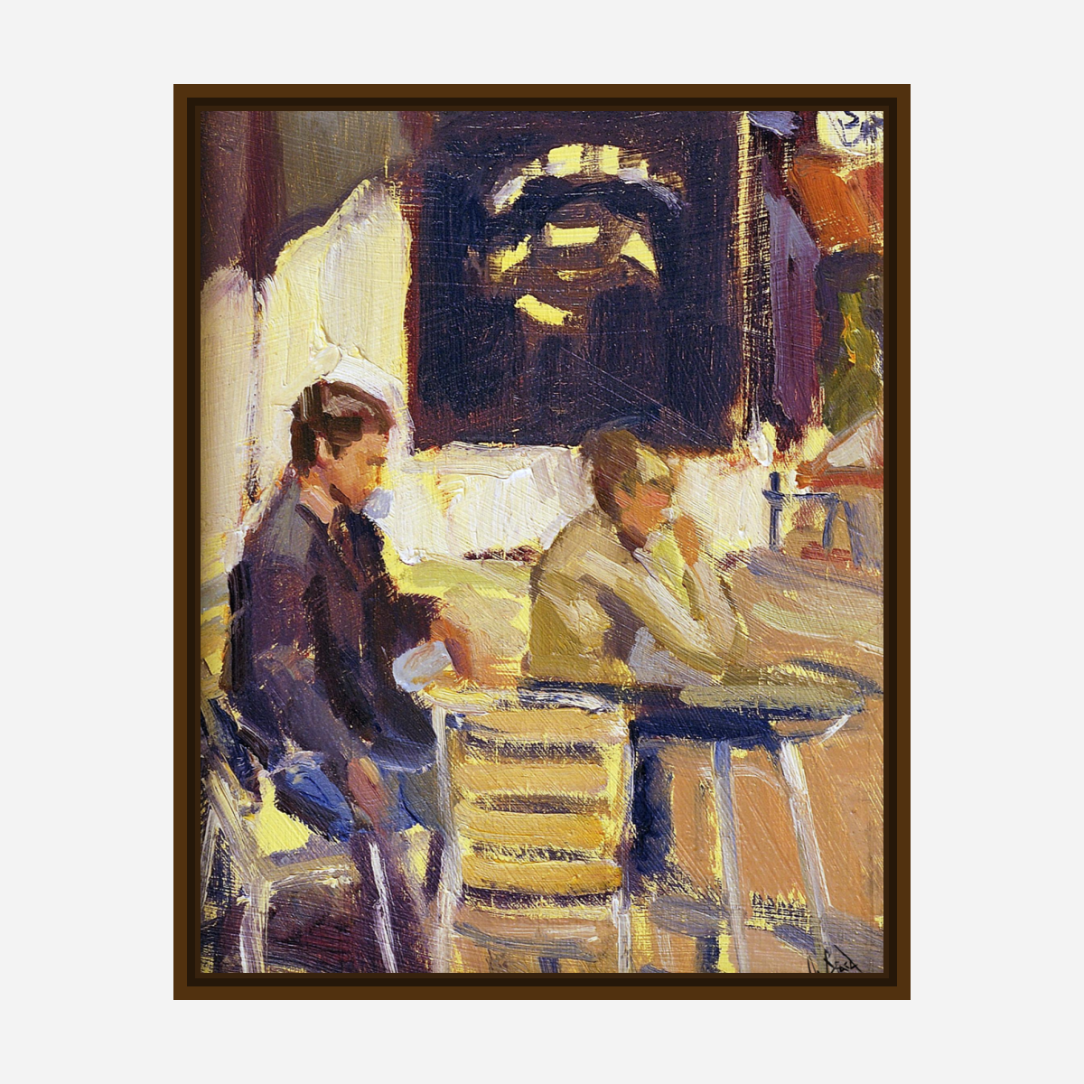Coffee Break Artist Enhanced Canvas Print by John Beard Collection - product image 7 for Resin Society