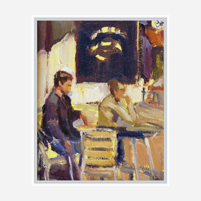 Coffee Break Artist Enhanced Canvas Print by John Beard Collection - product image 6 for Resin Society