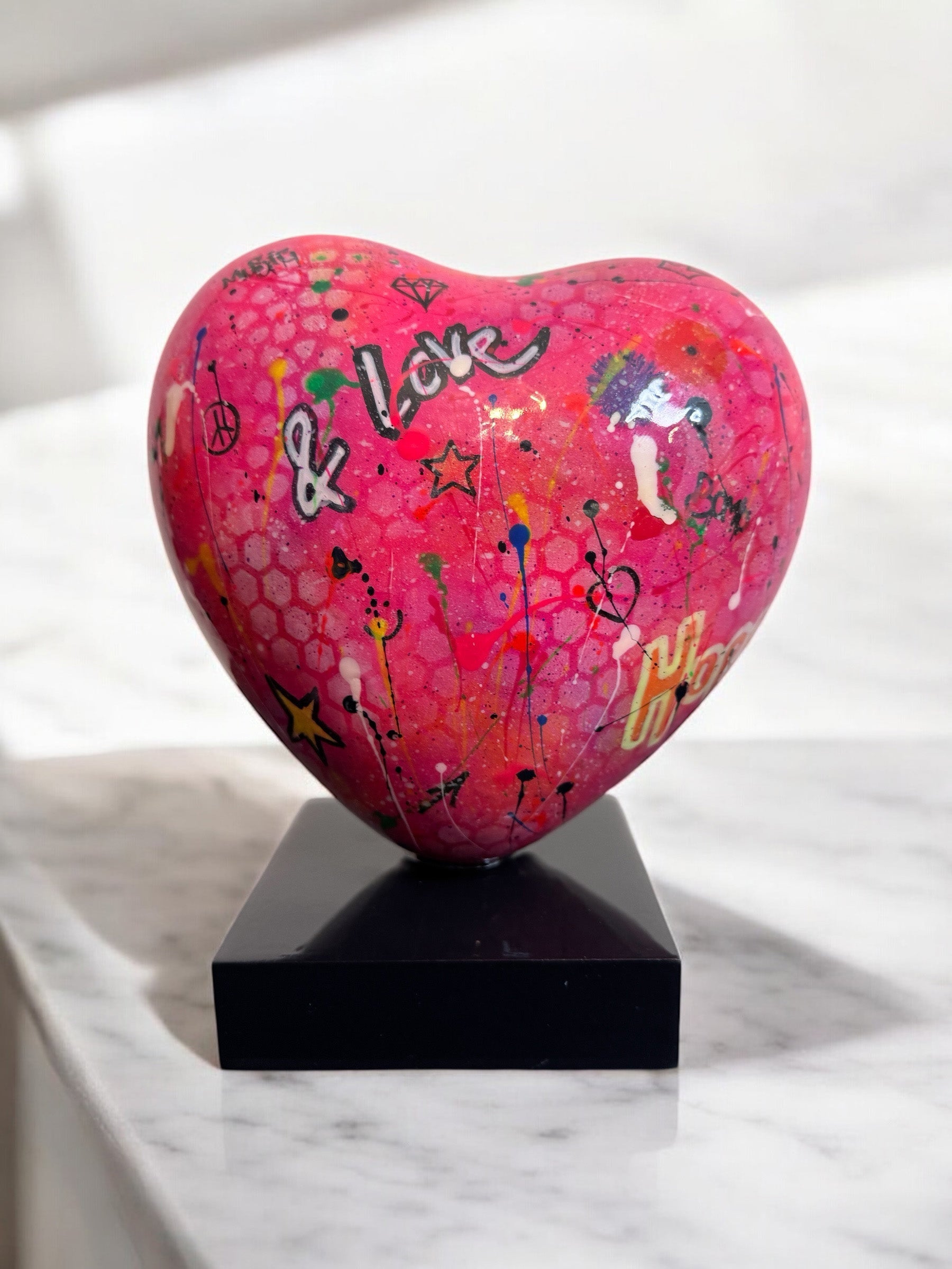 CORAZÓN POP ART PINK (SMALL) (ONE-OF-A-KIND PIECE)