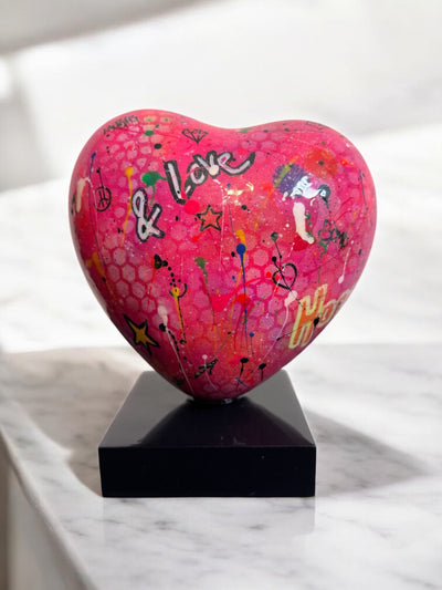 CORAZÓN POP ART PINK (SMALL) (ONE-OF-A-KIND PIECE)