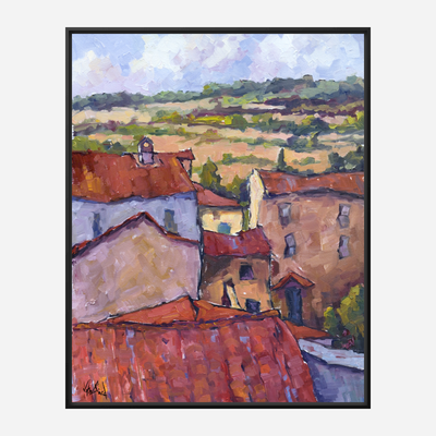 Cortona Vista Artist Enhanced Canvas Print by John Beard Collection - product image 5 for Resin Society