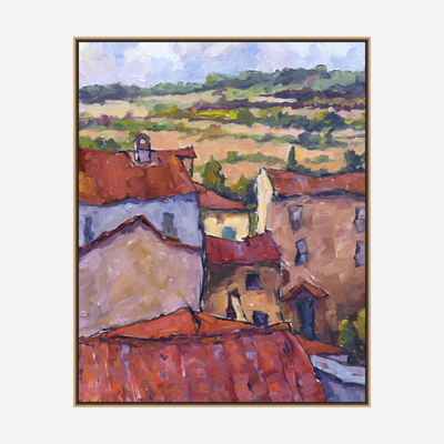 Cortona Vista Artist Enhanced Canvas Print by John Beard Collection - product image 8 for Resin Society