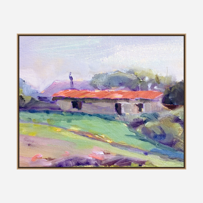 Cottage in the Country I Enhanced Canvas Print