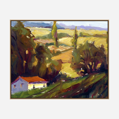 Country Cottage Artist Enhanced Canvas Print