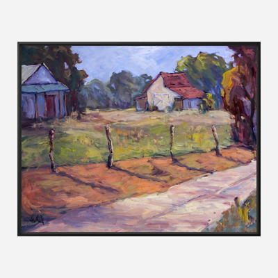 Country Lane Artist Enhanced Canvas Print by John Beard Collection - product image 5 for Resin Society