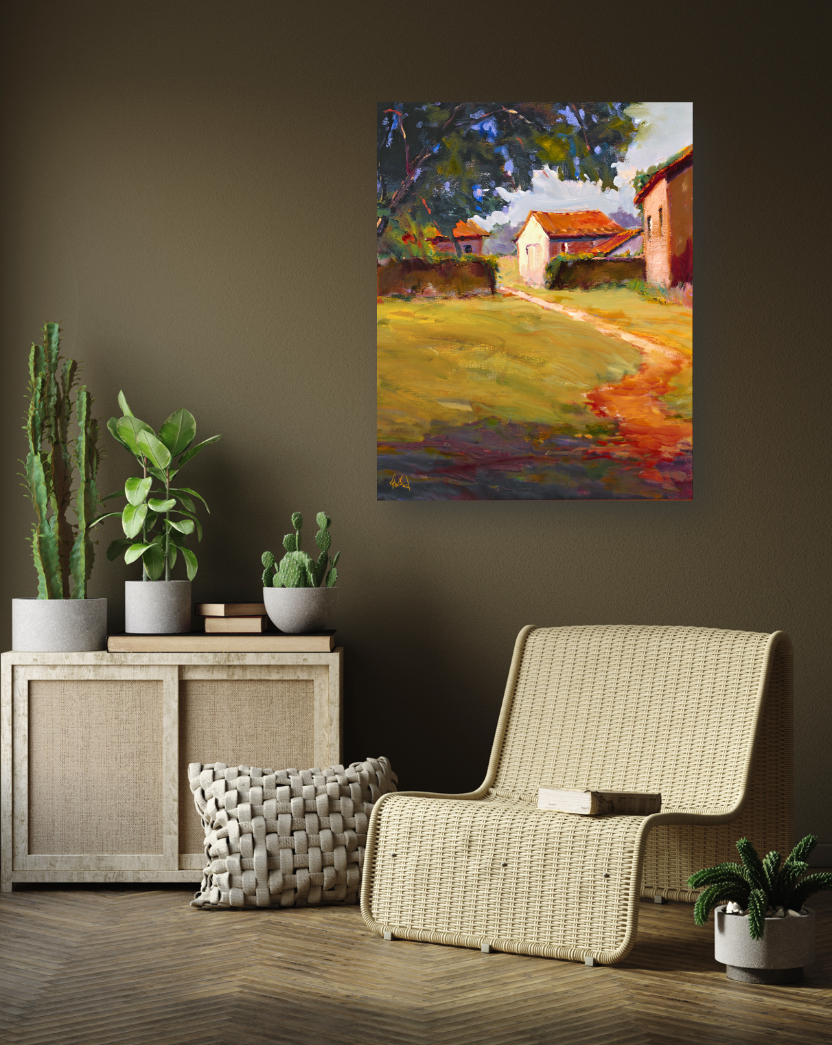 Country Living Artist Enhanced Canvas Print